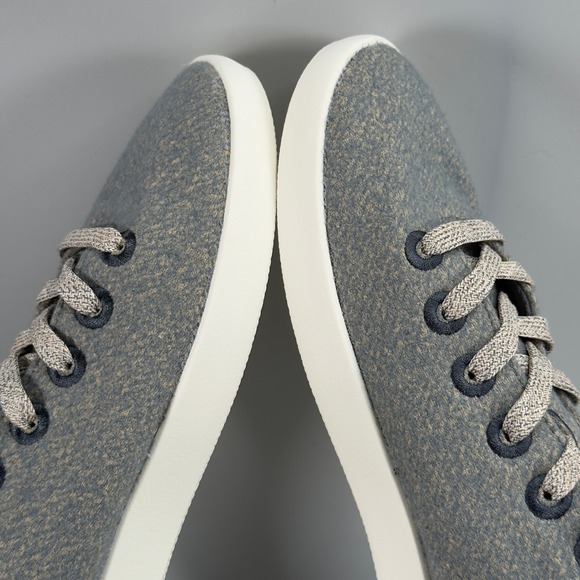 Allbirds Wool Piper Mids Womens 10‎ Sneakers Gray Blue White Lace Up Shoe - Picture 10 of 16